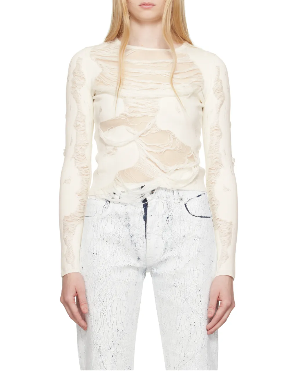 Distressed Blend Jumper