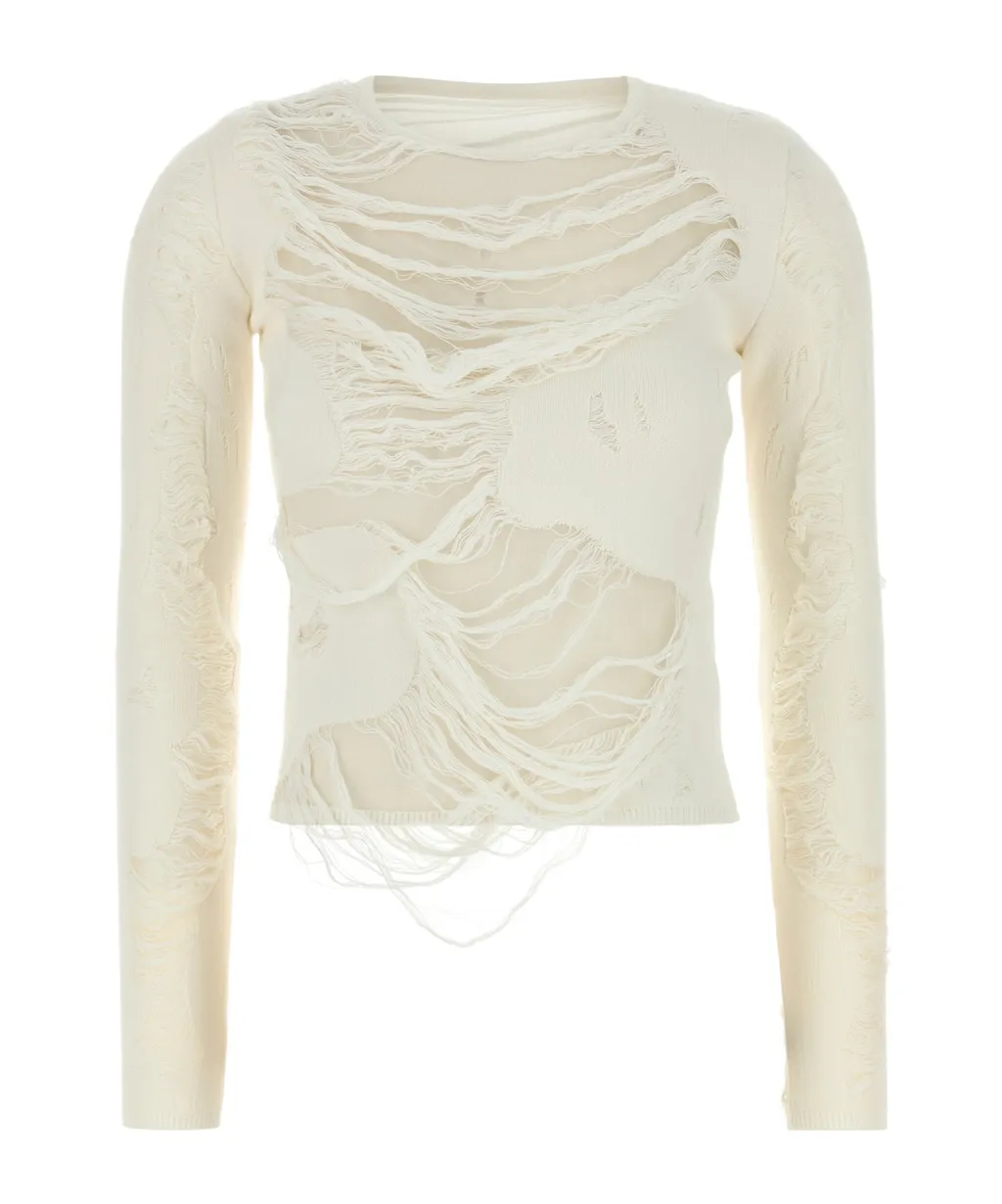 Distressed Blend Jumper