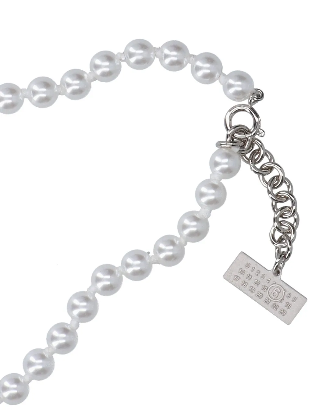 Logo Charm Embellished Necklace