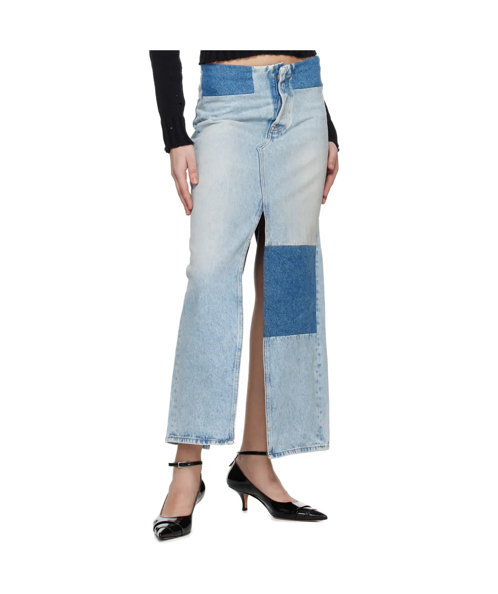 Long Denim Skirt
