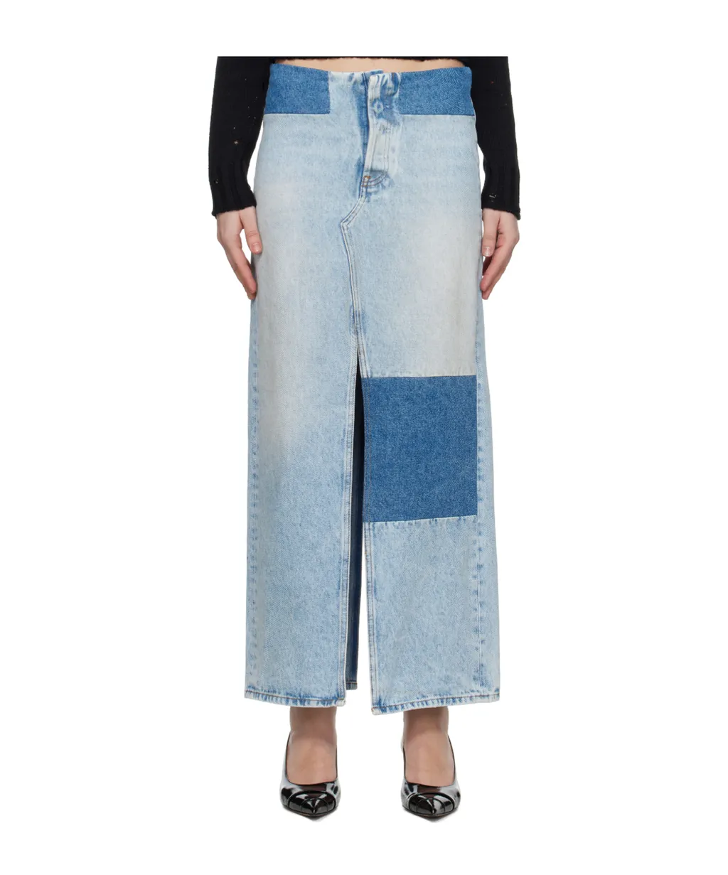 Long Denim Skirt