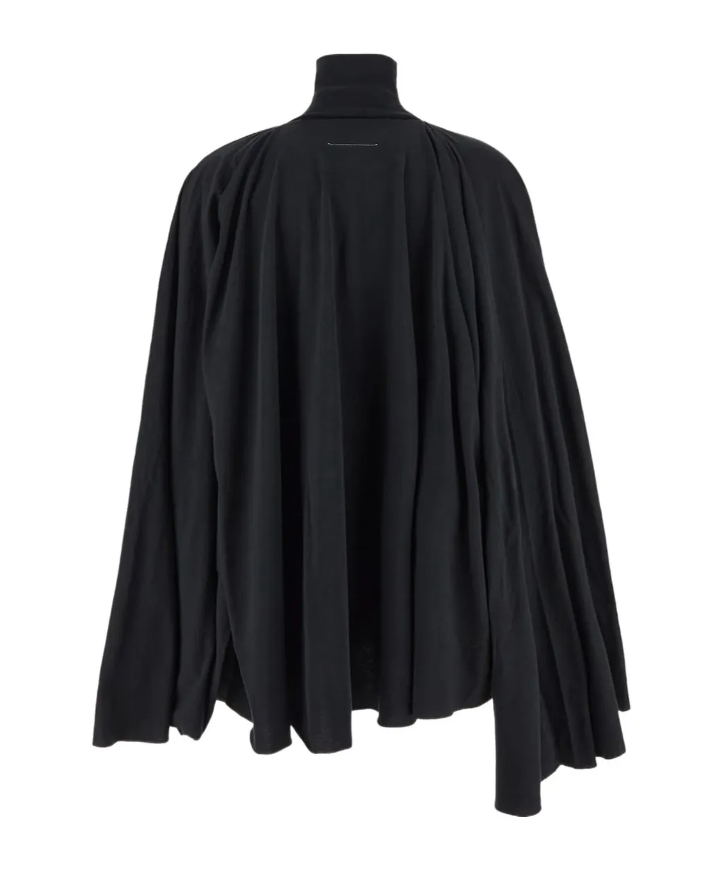 Long-Sleeved High Neck Mini Dress