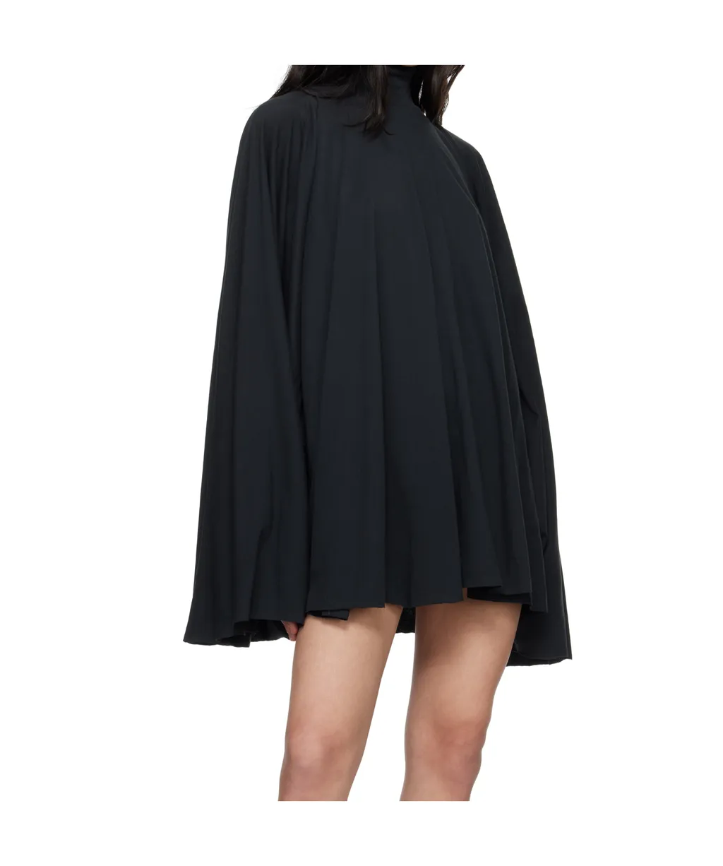 Long-Sleeved High Neck Mini Dress