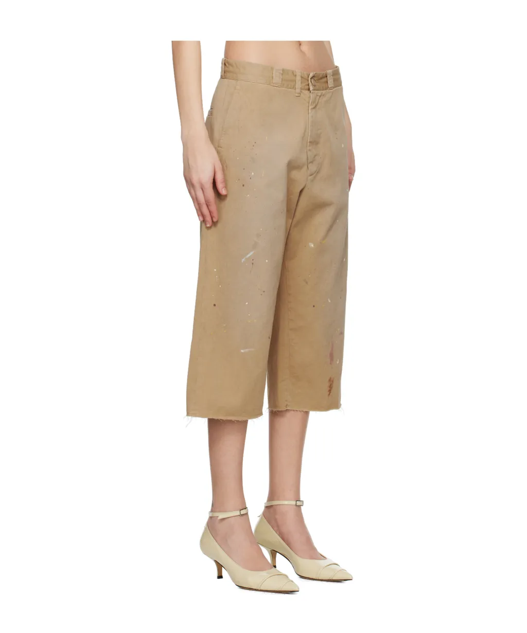 Used-Effect Bermuda Shorts