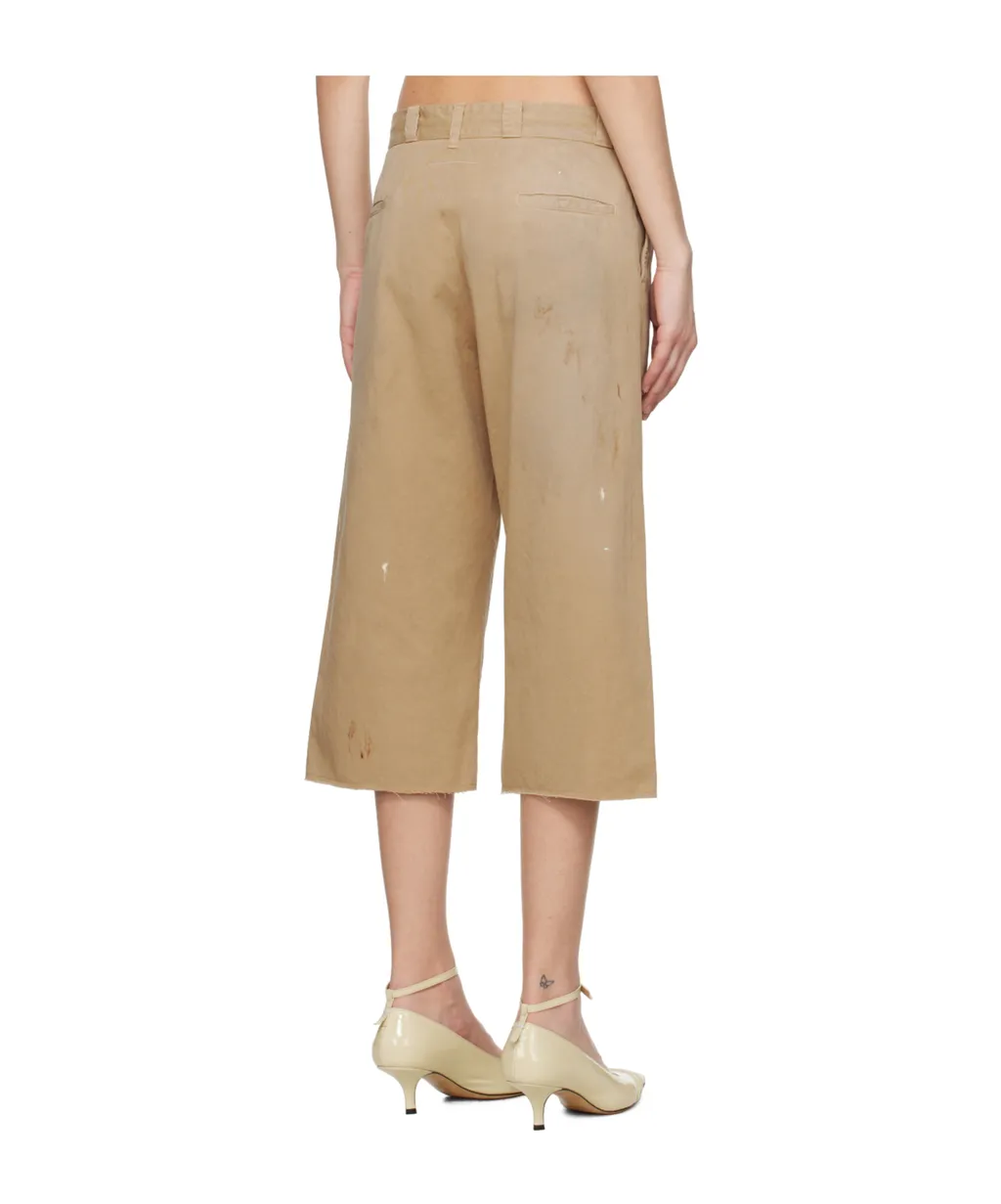 Used-Effect Bermuda Shorts