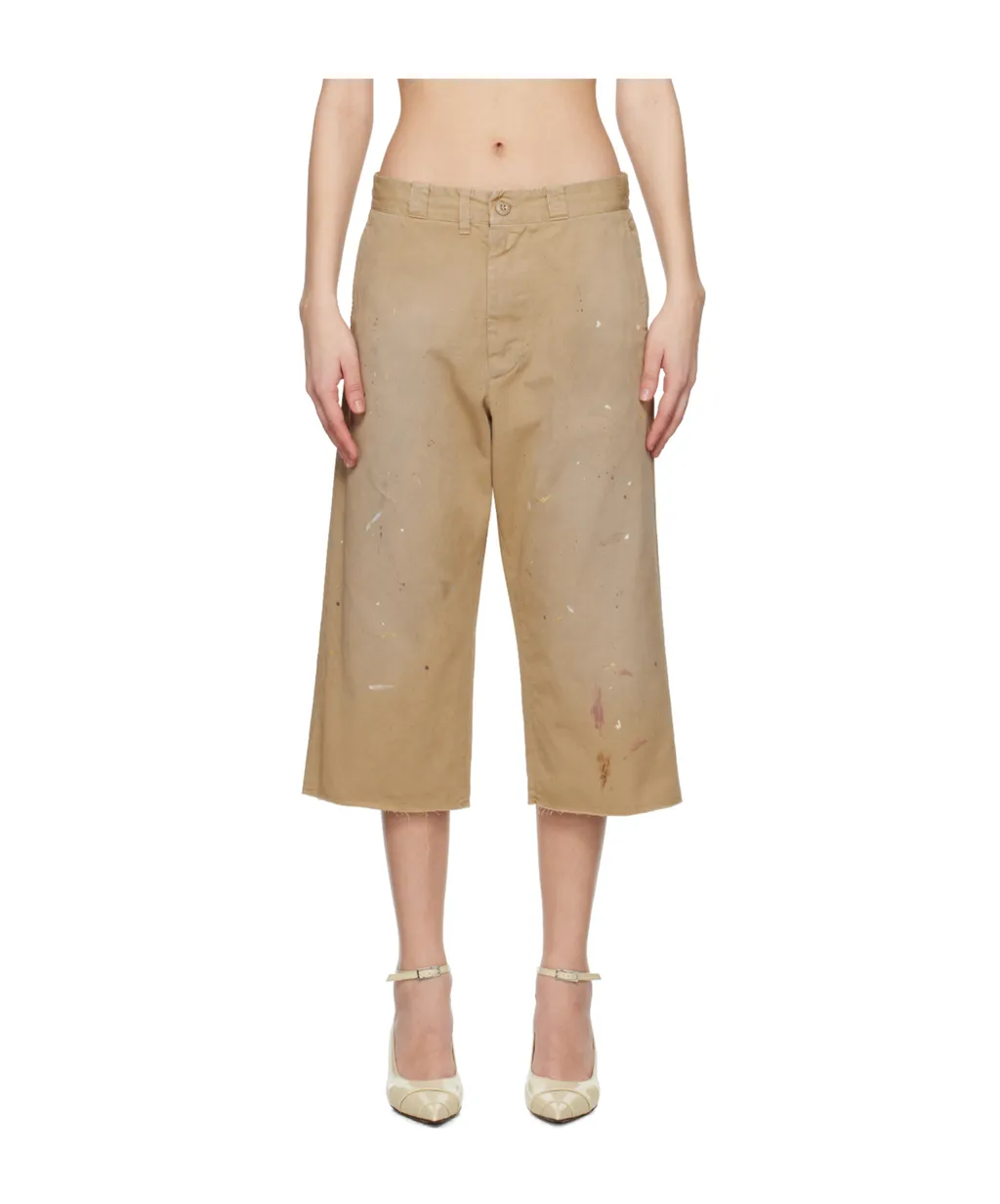 Used-Effect Bermuda Shorts