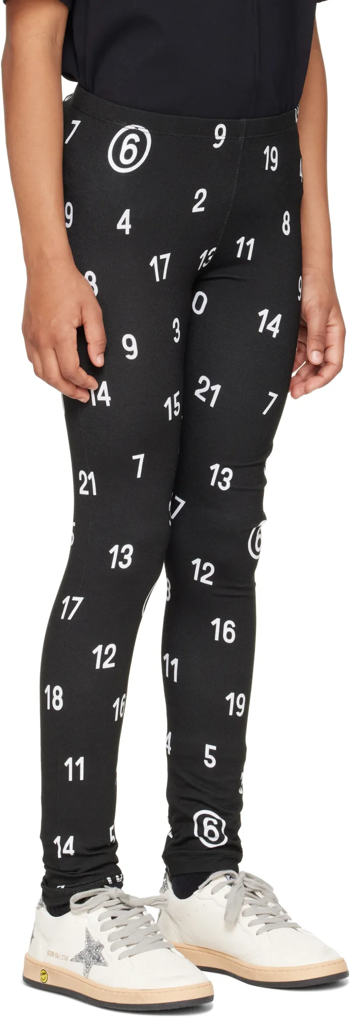 All Over Numeric Print Leggings
