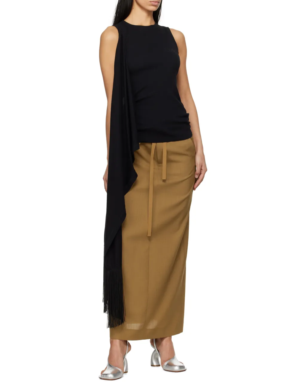 Tie Maxi Skirt