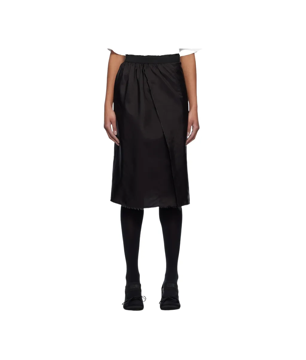 Frayed Edge Midi Skirt