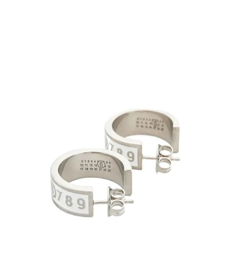 Enamel-Logo Earrings