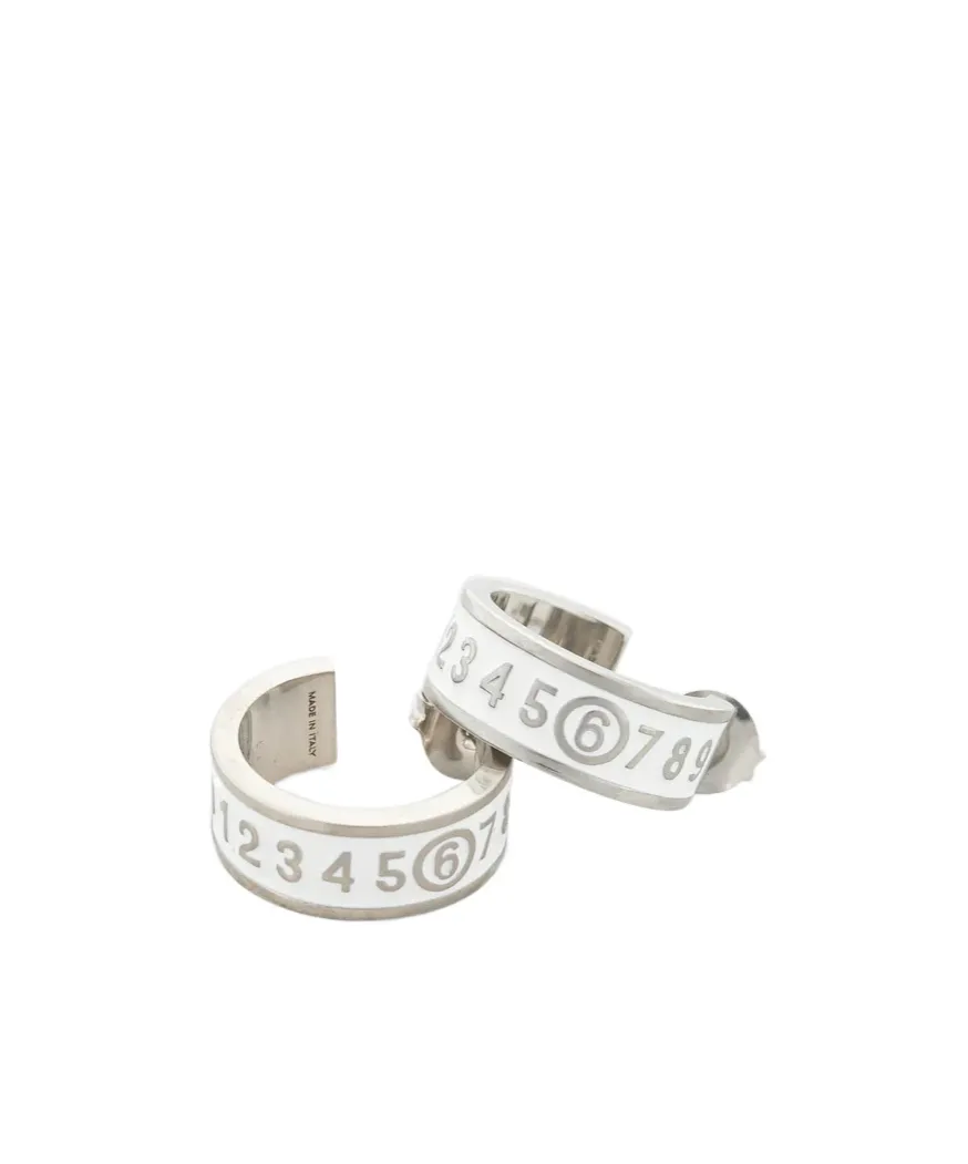 Enamel-Logo Earrings