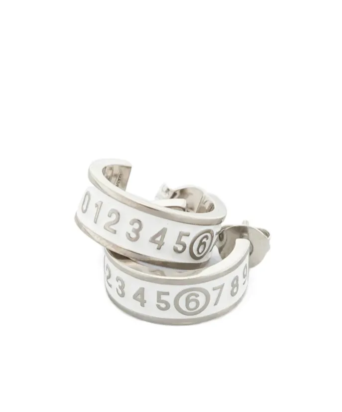 Enamel-Logo Earrings
