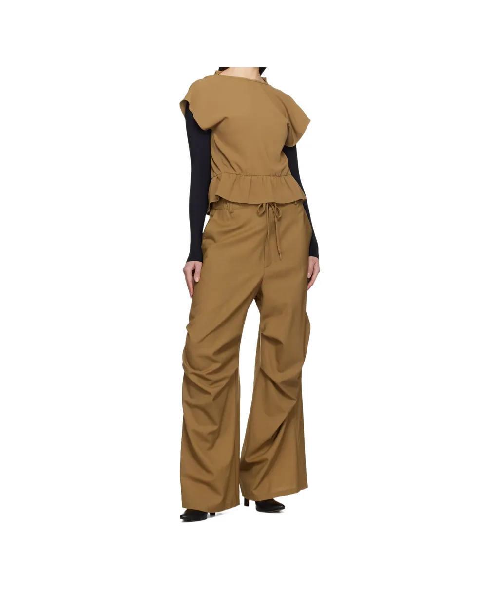 Tailoring Wool Canvas Trousers