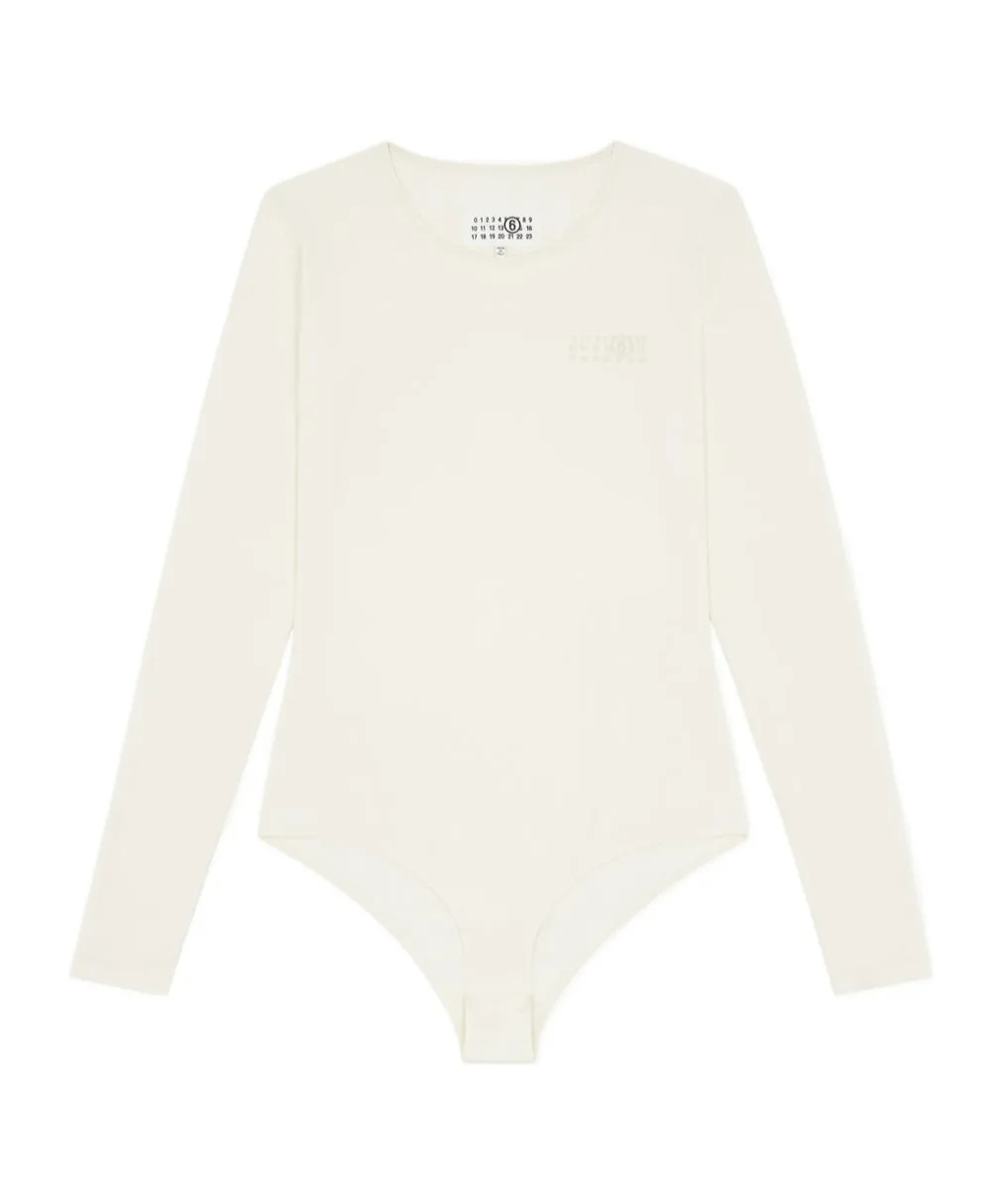 Numbers-Motif Bodysuit