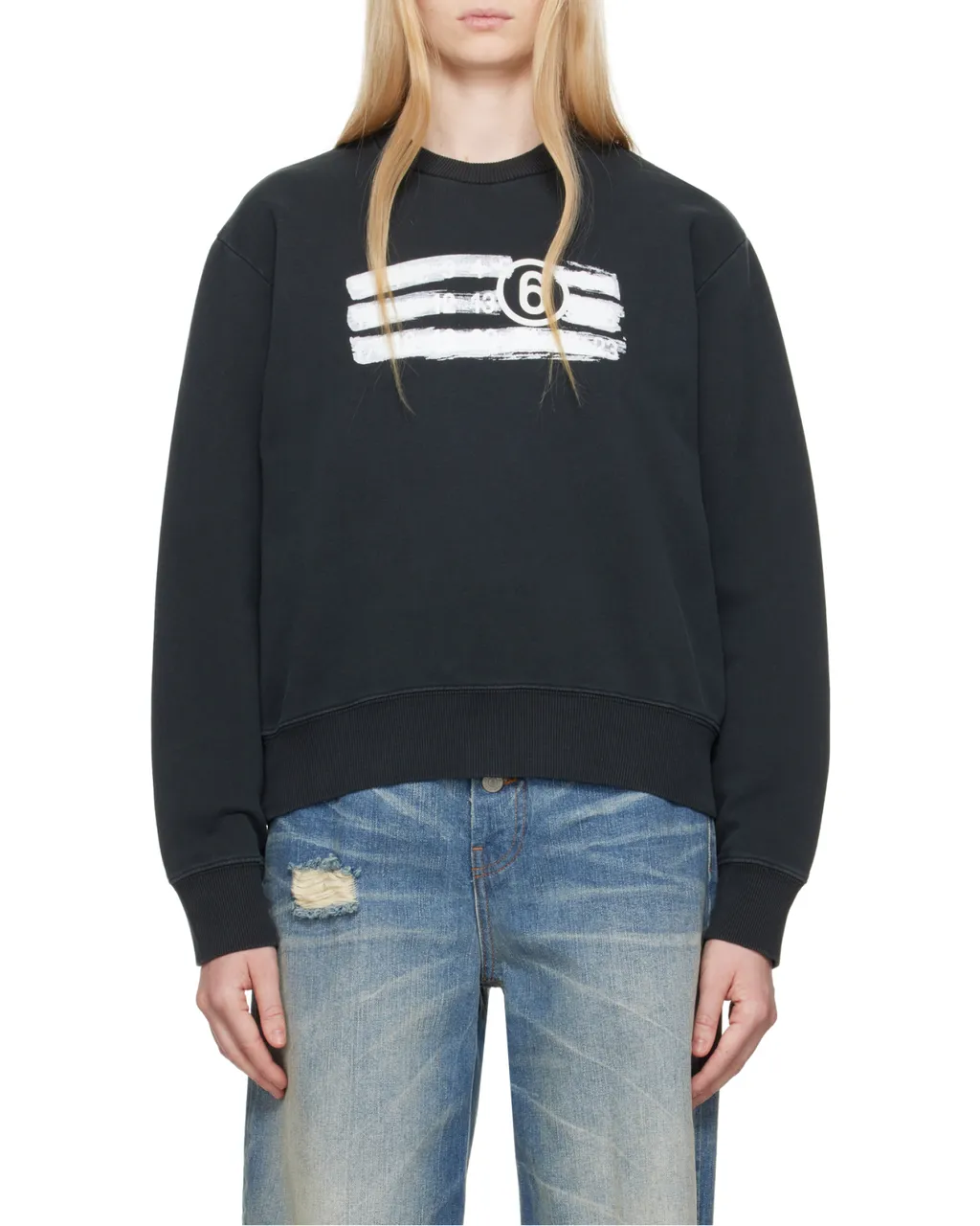 Graphic Printed Jersey Sweatshirt