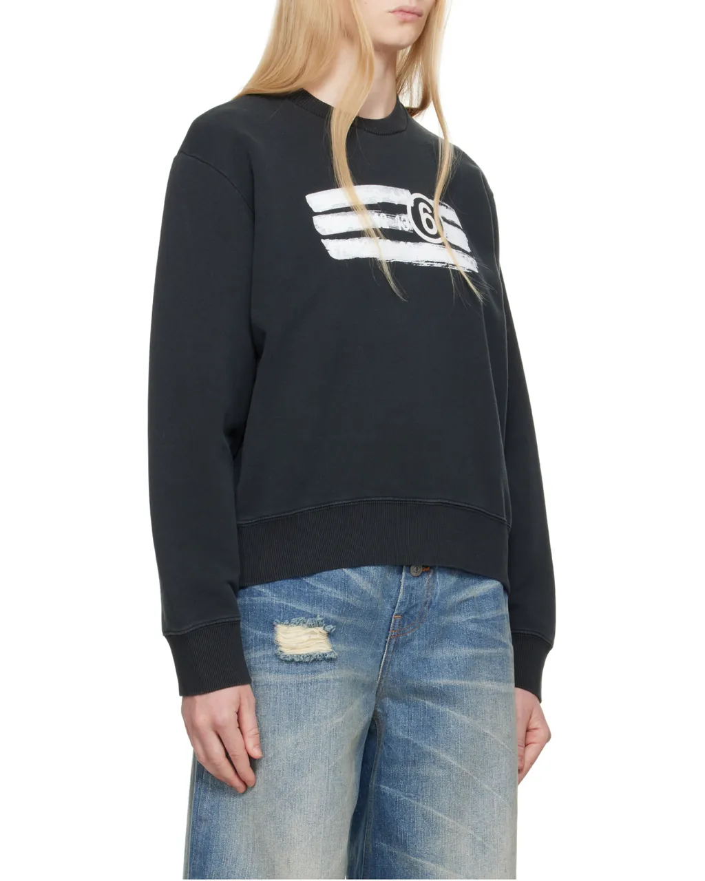 Graphic Printed Jersey Sweatshirt