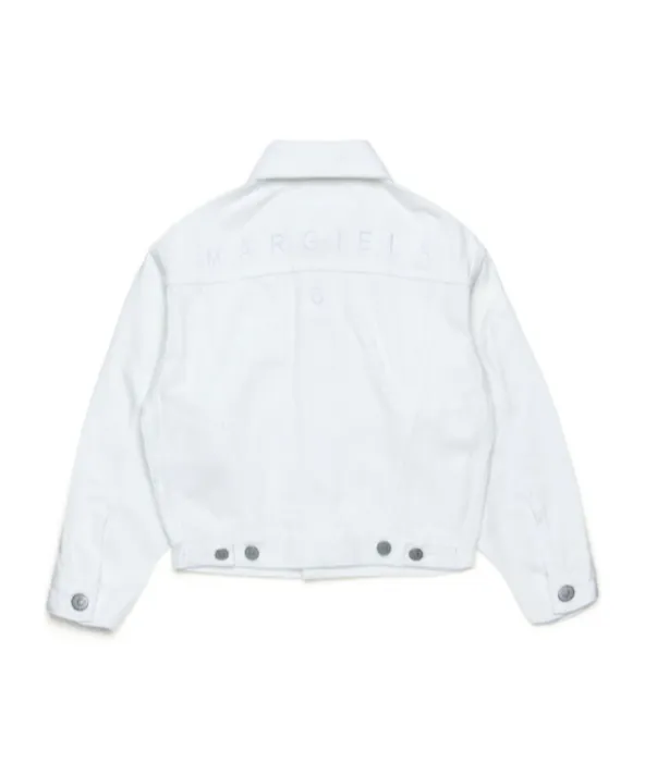 Kids Logo Embroidered Denim Jacket