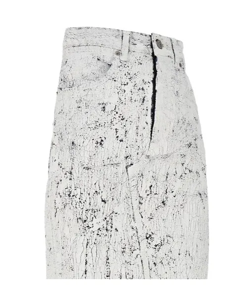 Rear Slit Midi Skirt