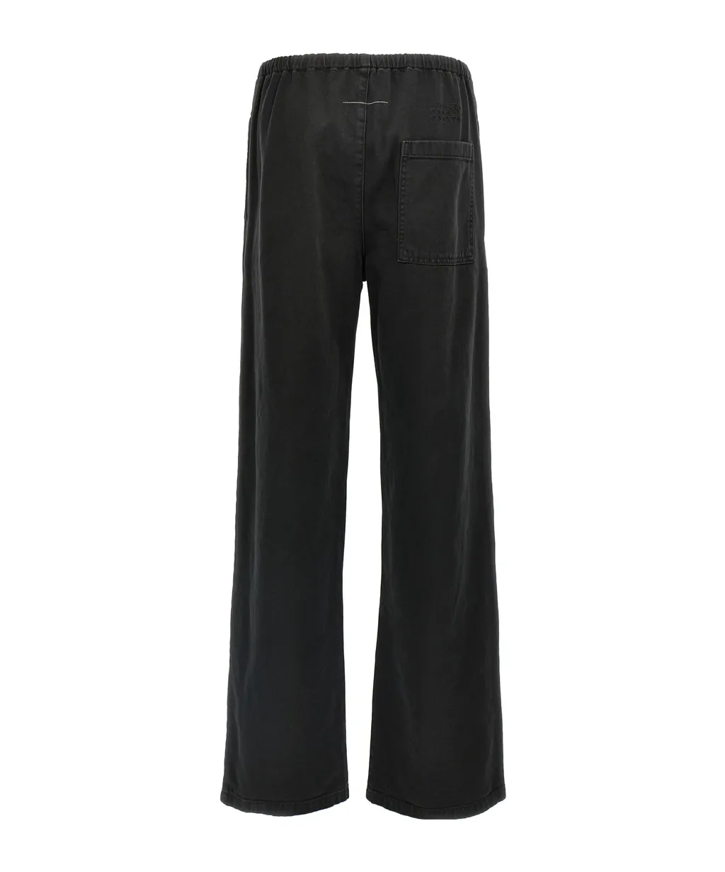 Drawstring Wide-Leg Pants