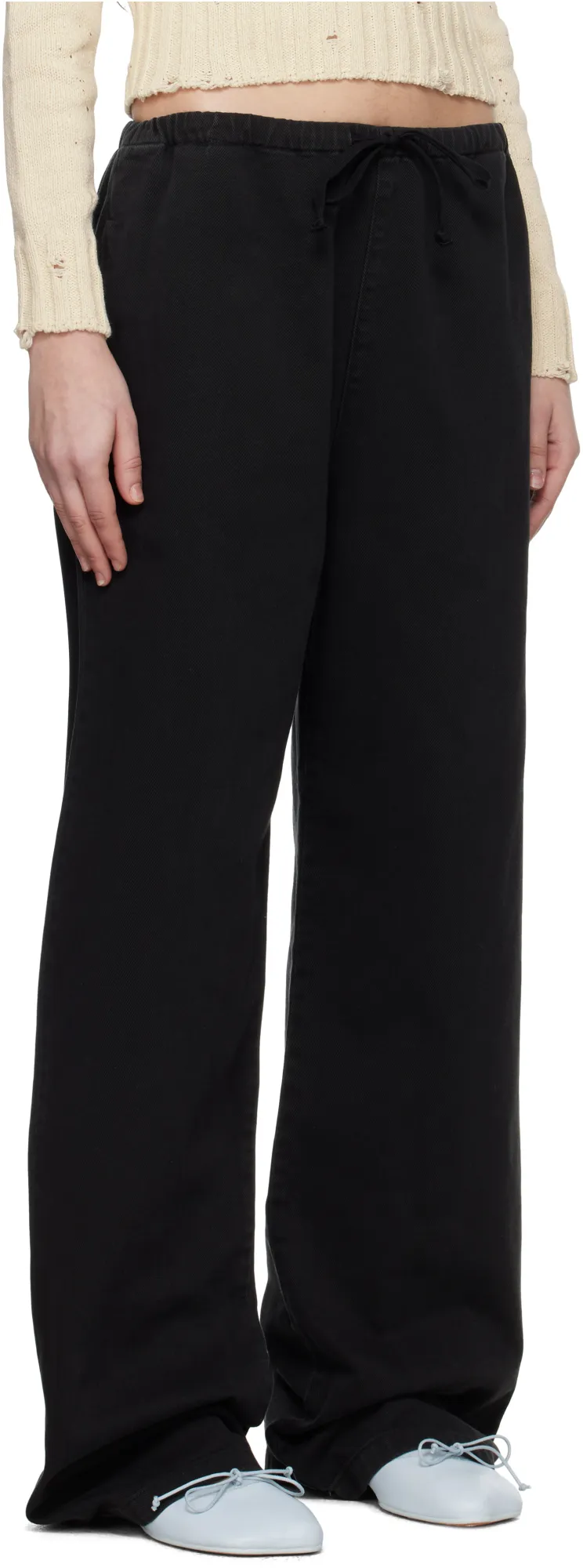 Drawstring Wide-Leg Pants