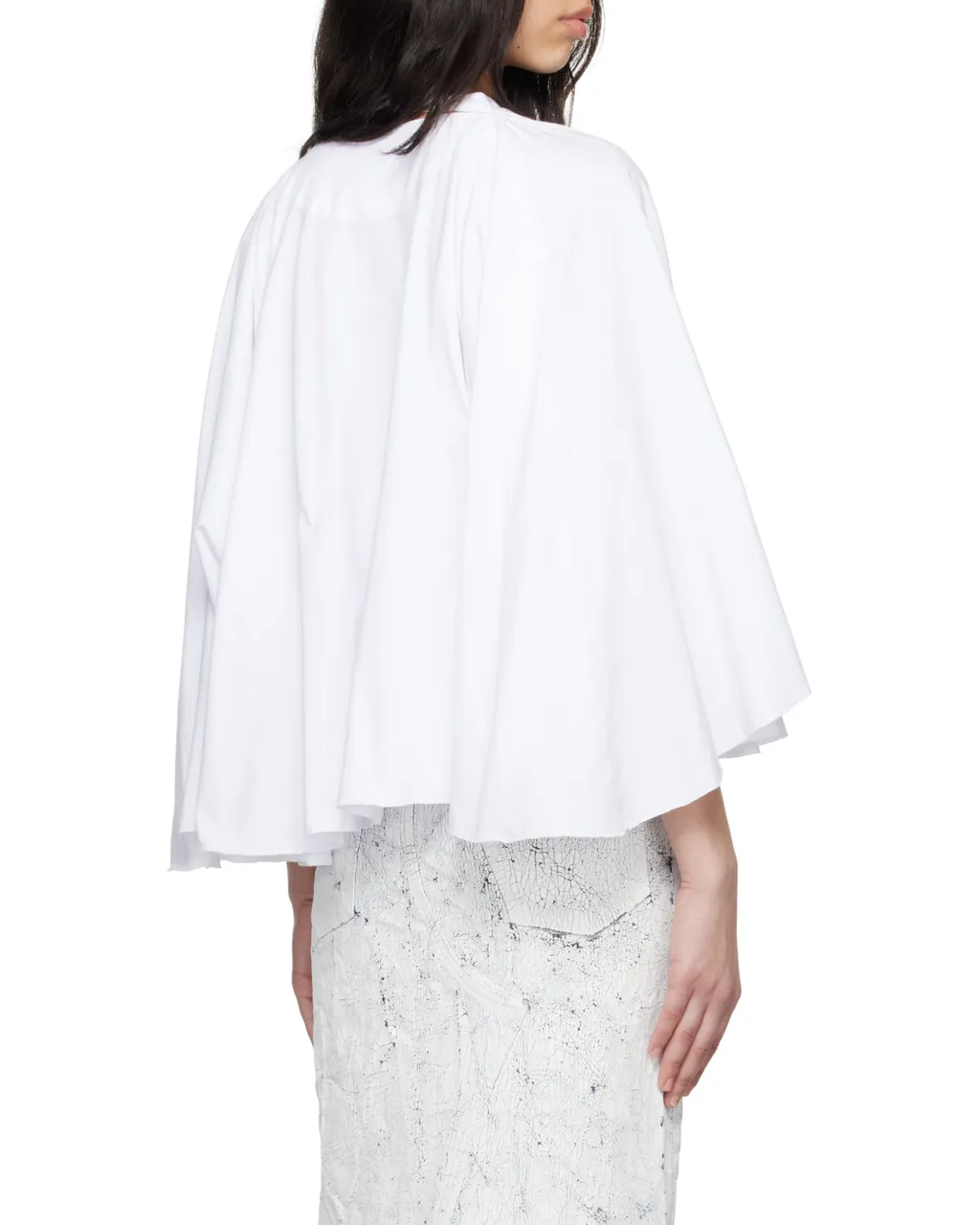 Long-Sleeved Pleated Top