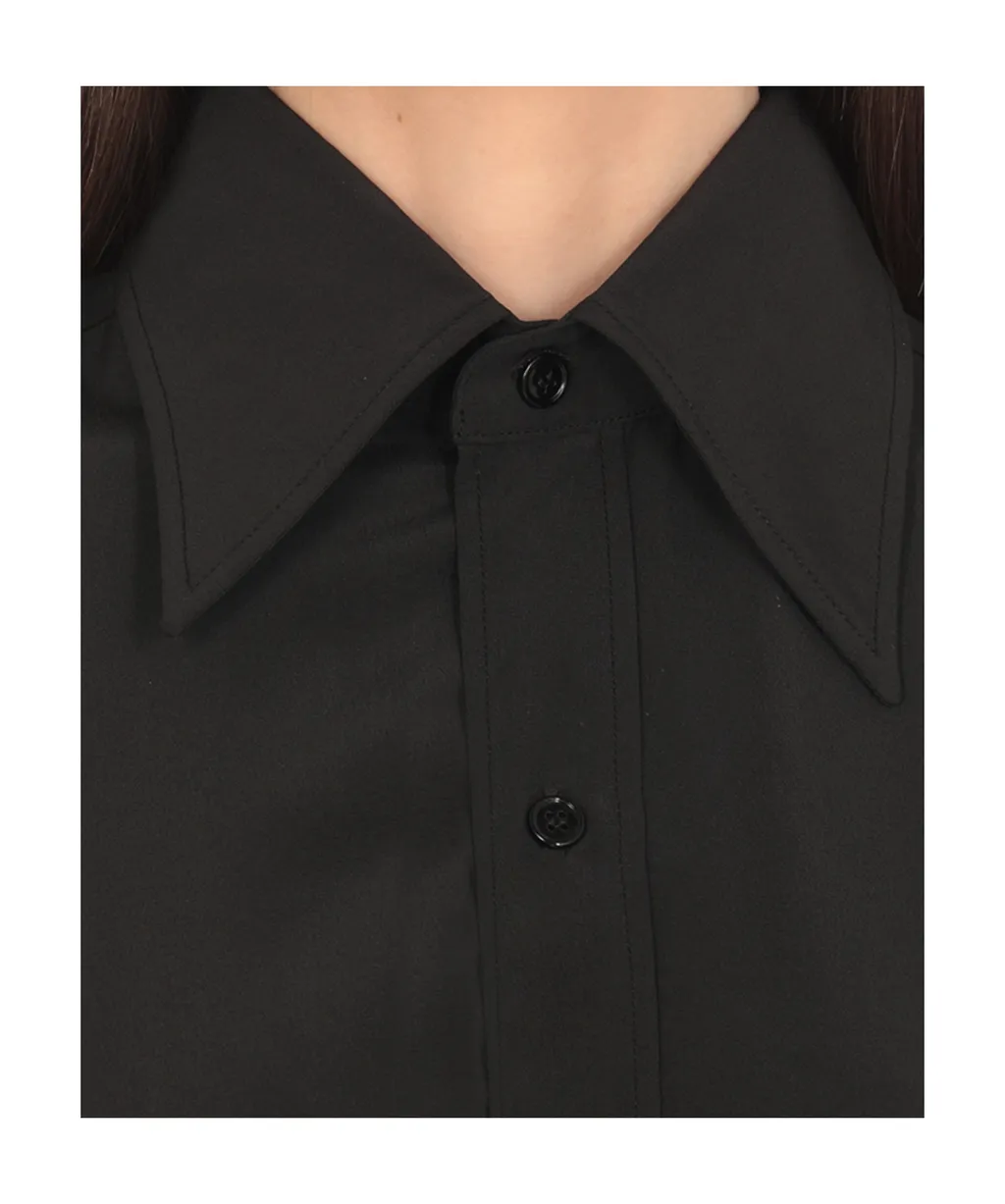 Long-Sleeved Belted Shirt