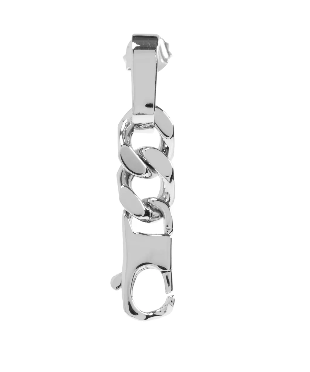 Numeric Engraved Asymmetric Earrings