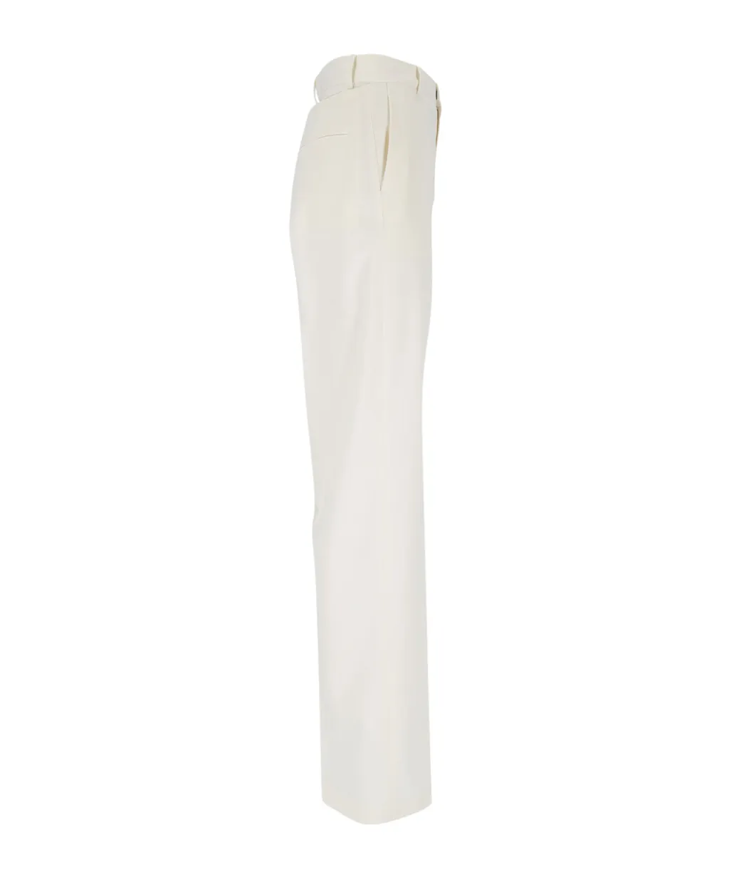 Straight-Leg Cut-Out Detailed Trousers