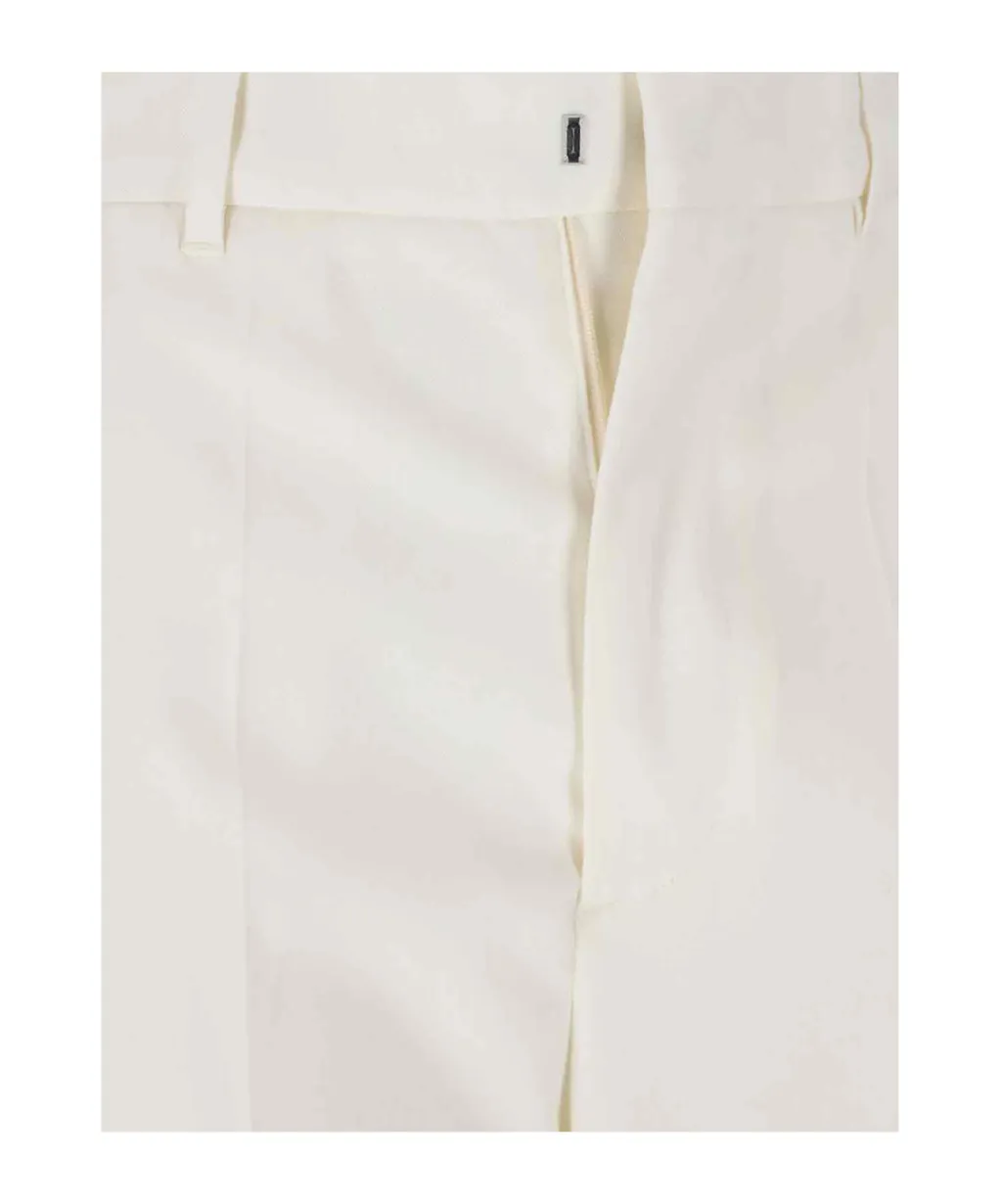 Straight-Leg Cut-Out Detailed Trousers