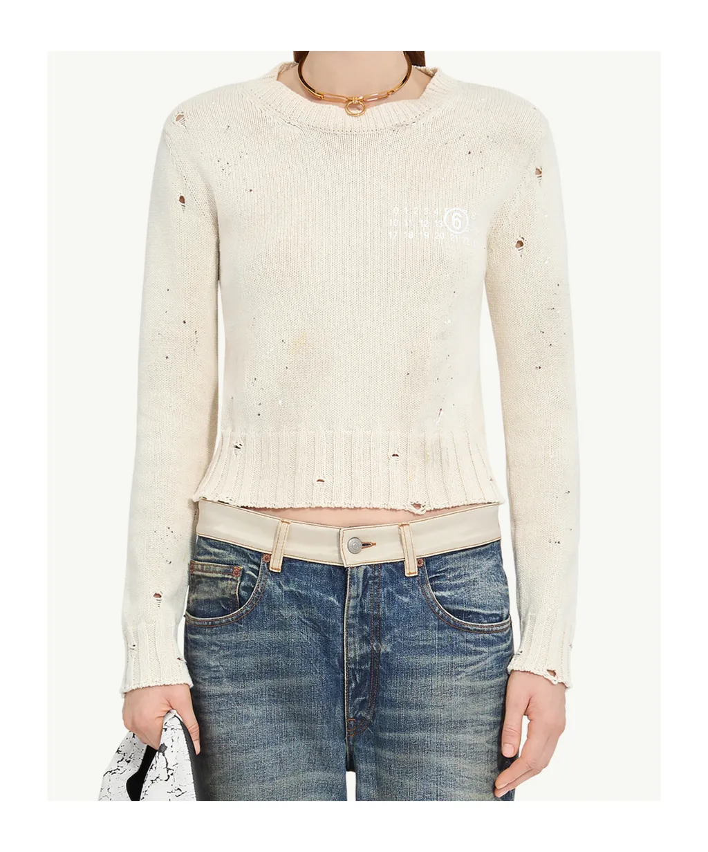 Paint Residue Knitted Jumper