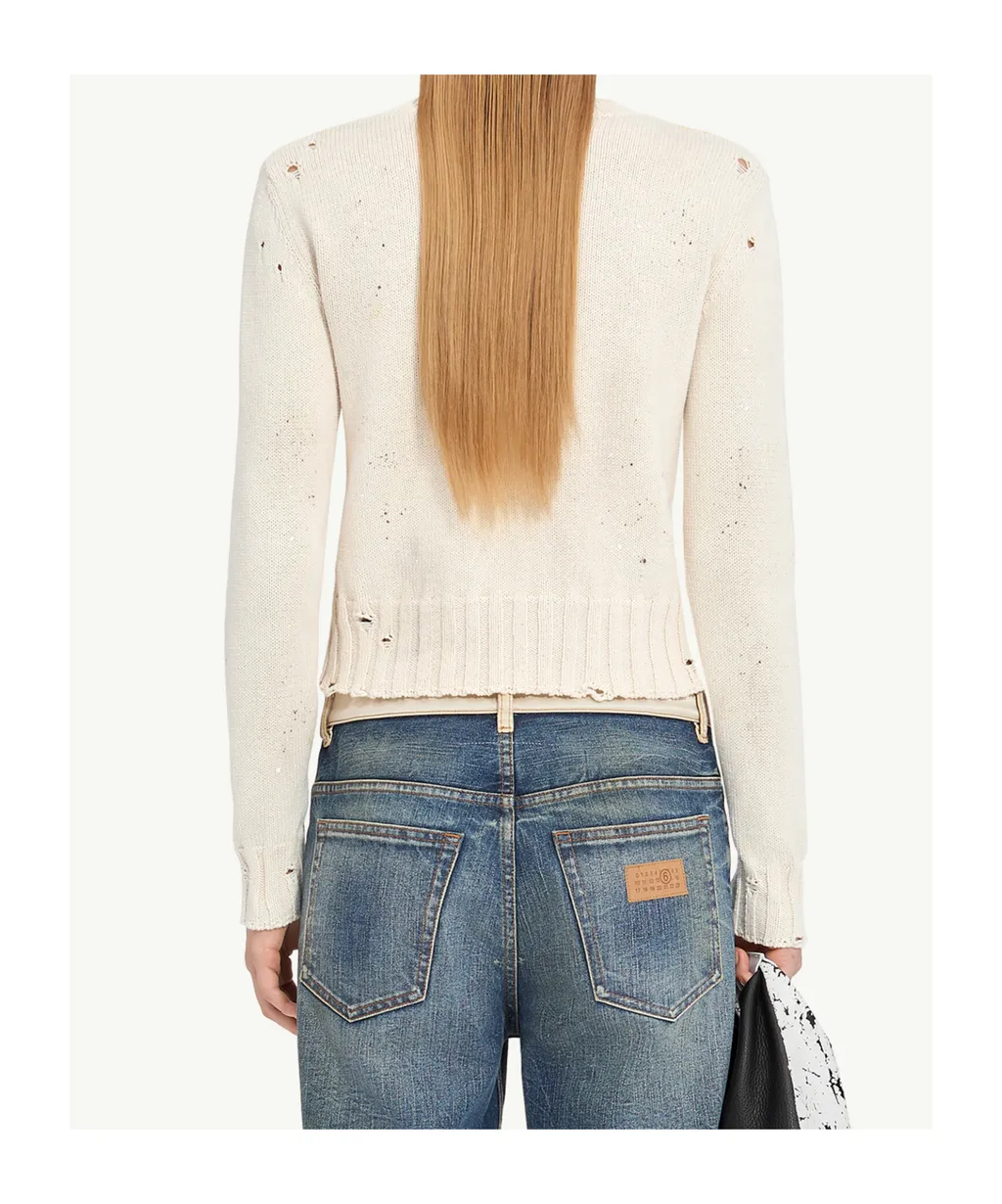 Paint Residue Knitted Jumper