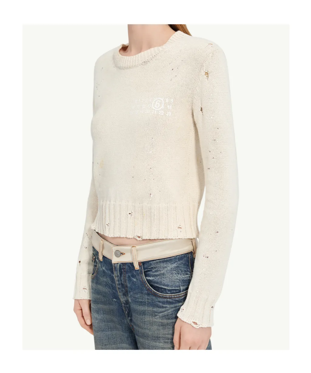Paint Residue Knitted Jumper