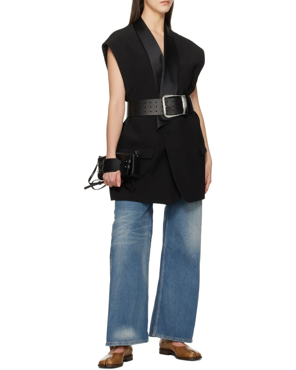Buckle Detailed Small Shoulder Bag