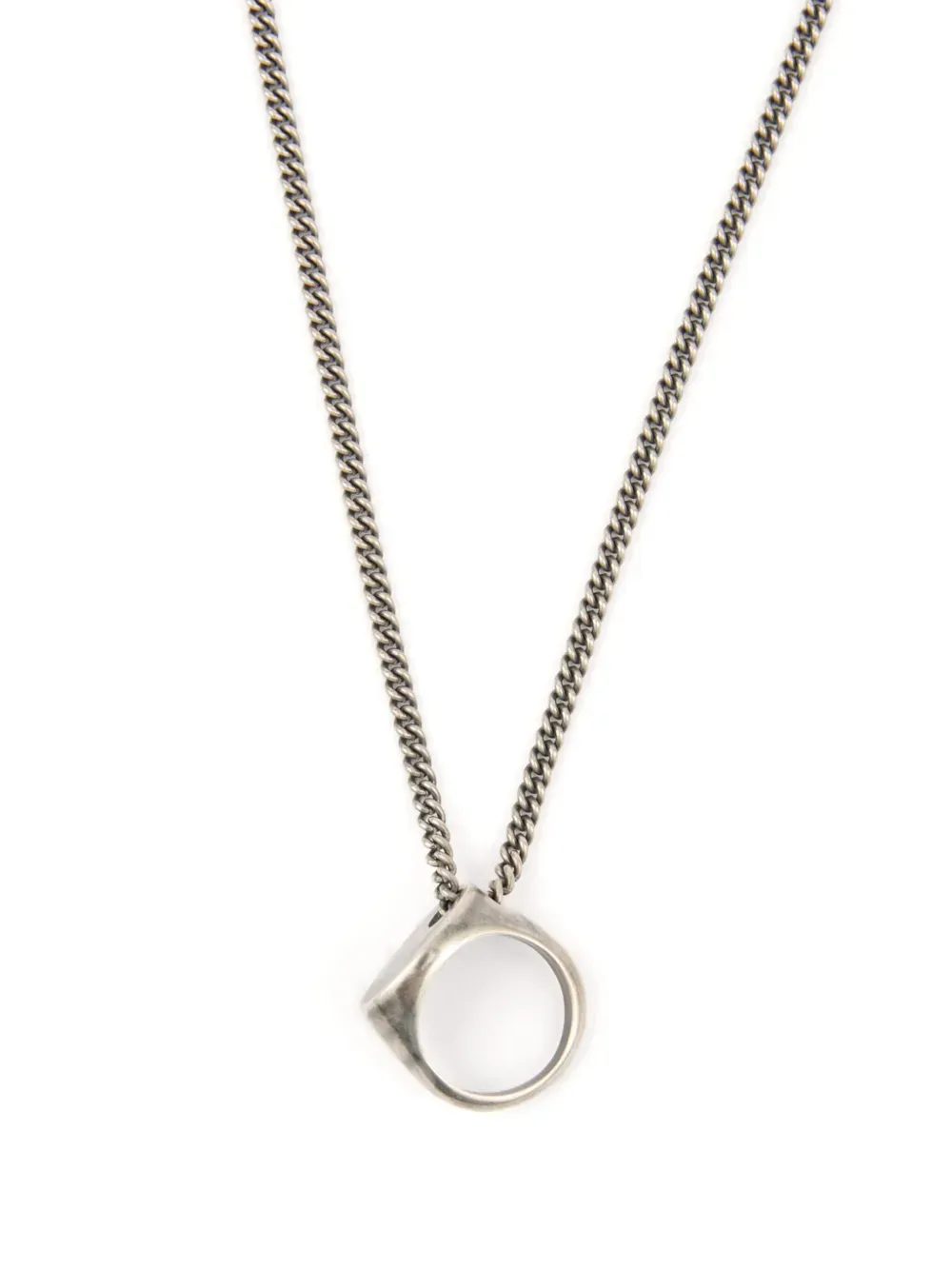 Numeric Ring Chained Necklace