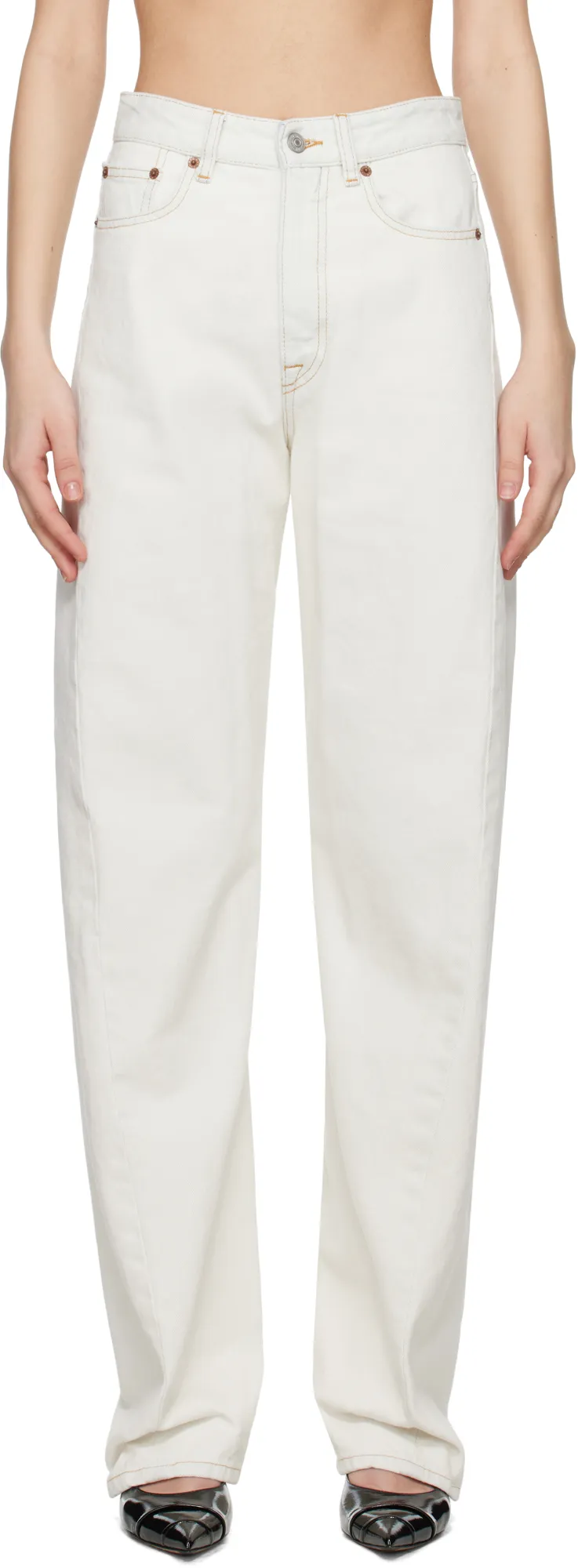 Contrast Stitch Jeans