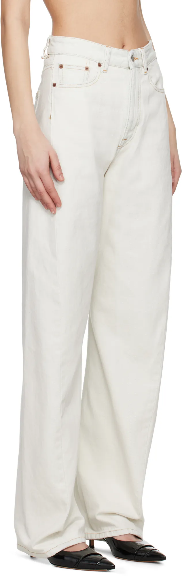Contrast Stitch Jeans