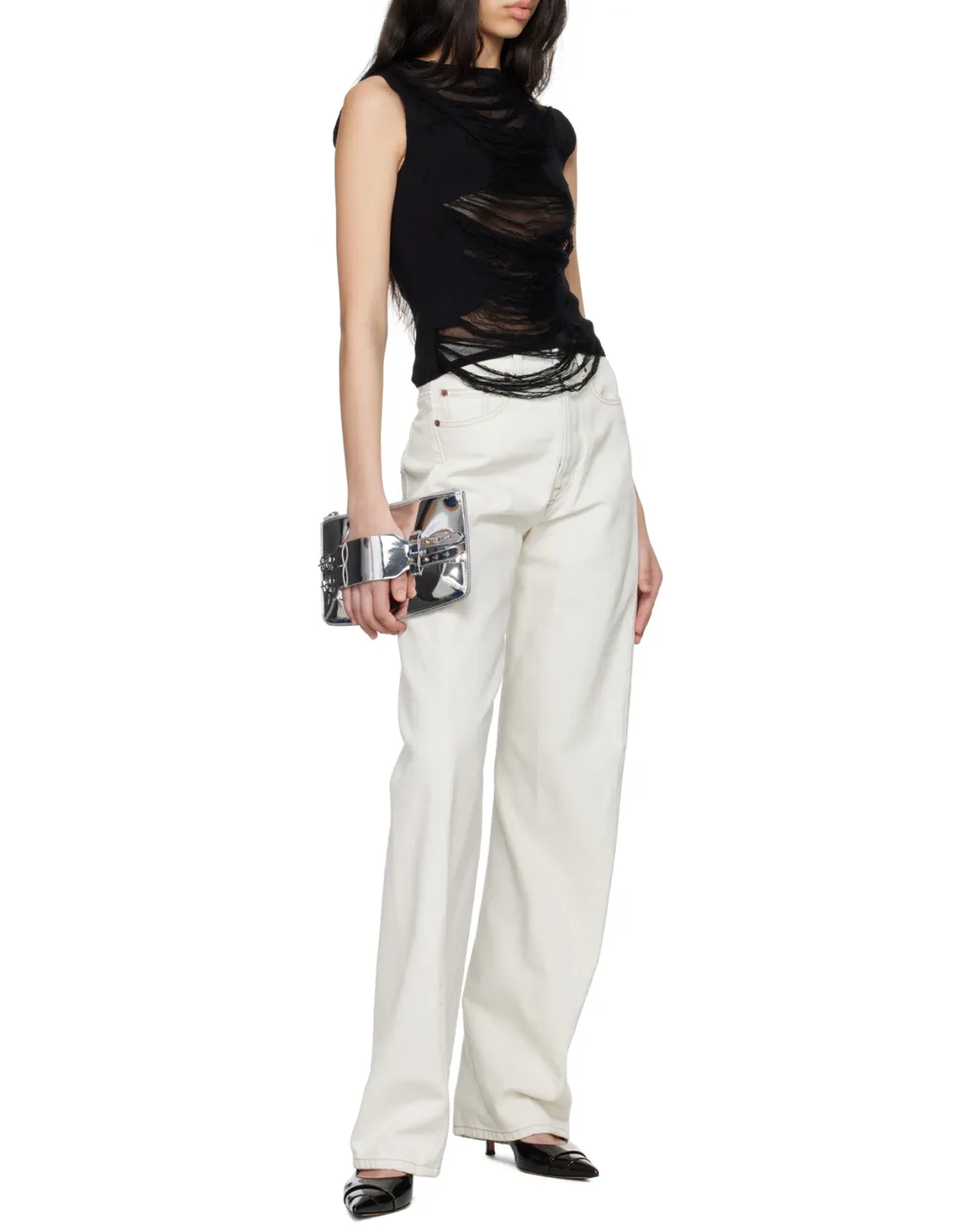 Contrast Stitch Jeans