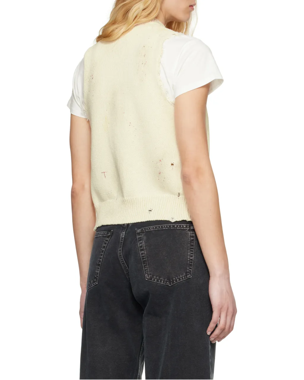 Numeric Distressed Vest