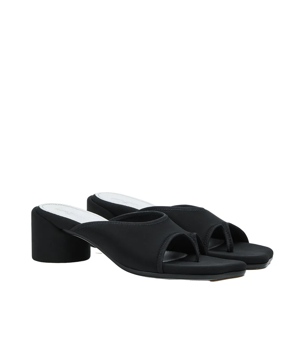 Stretch Heeled Mules