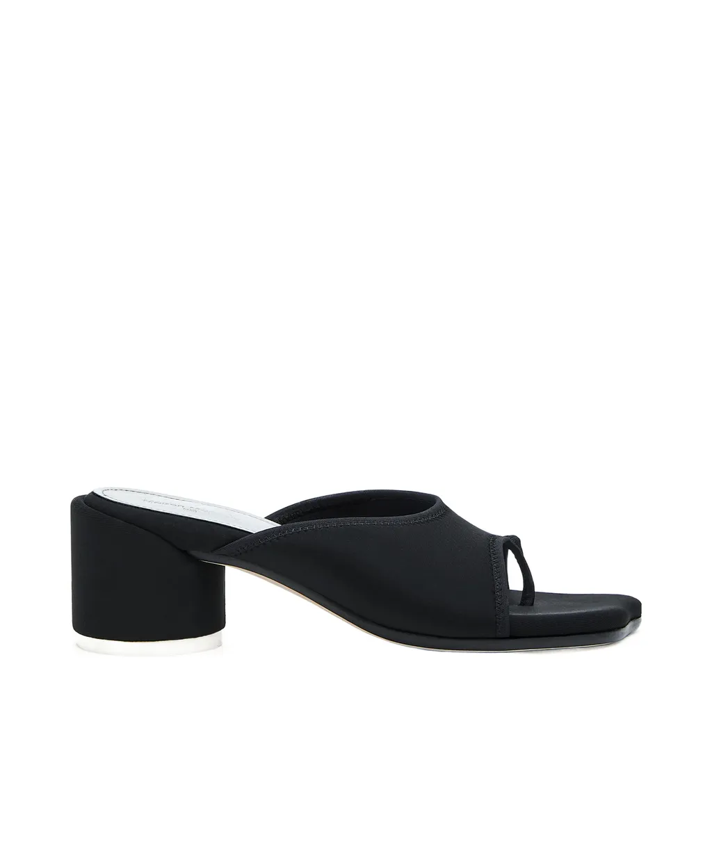 Stretch Heeled Mules