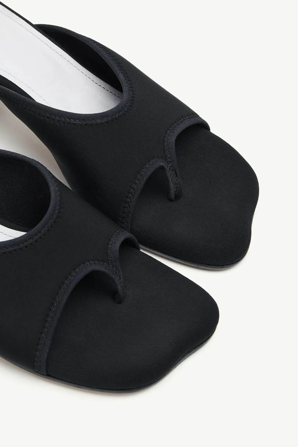 Stretch Heeled Mules