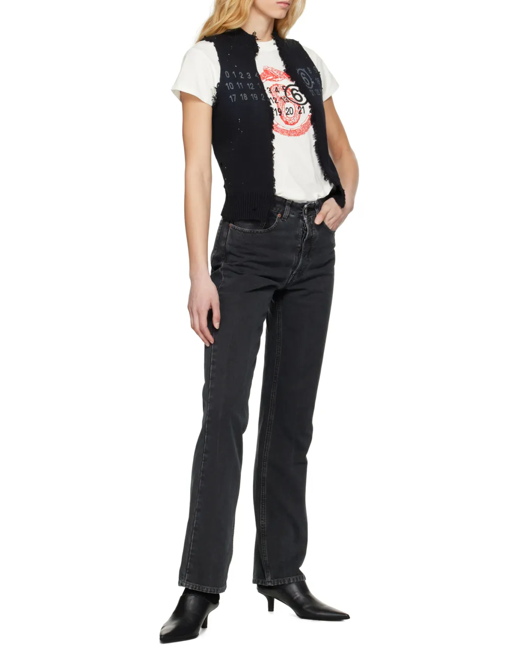 Straight-Leg Single-Stitch Logo Jeans
