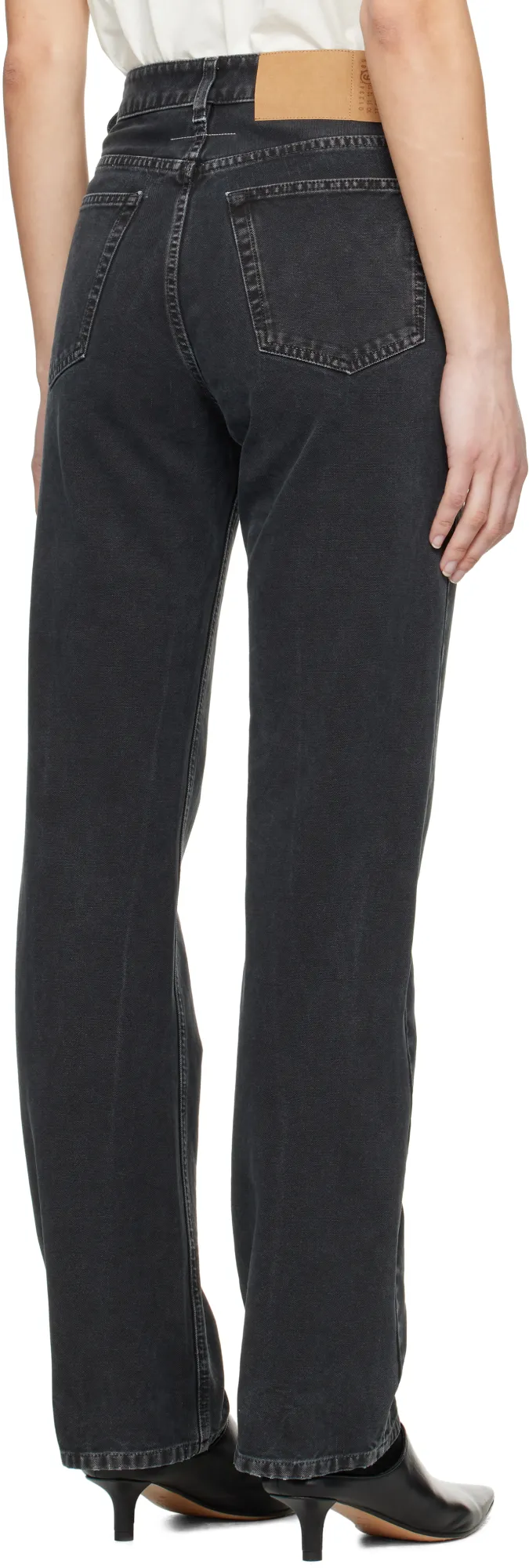 Straight-Leg Single-Stitch Logo Jeans