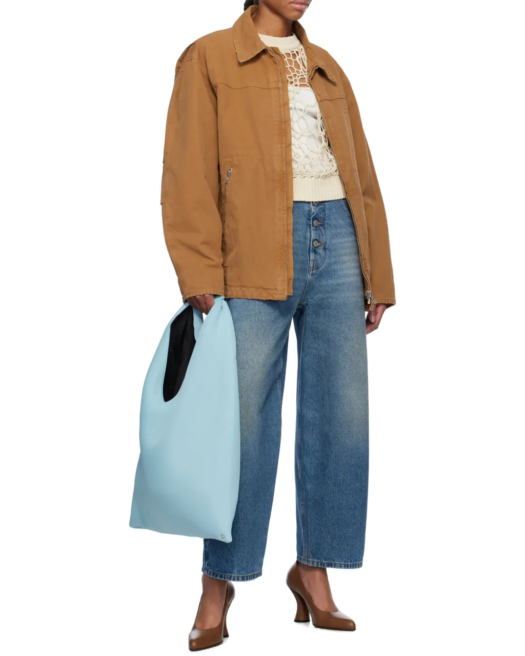 Long-Sleeved Zip-Up Jacket