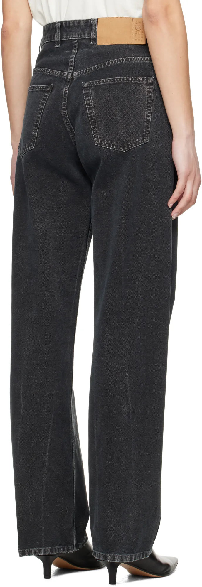 Washed Straight Jeans