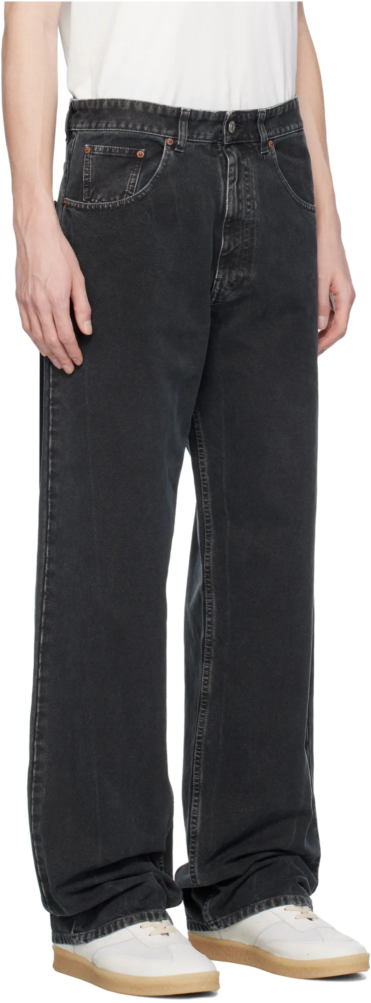 Washed Straight Jeans
