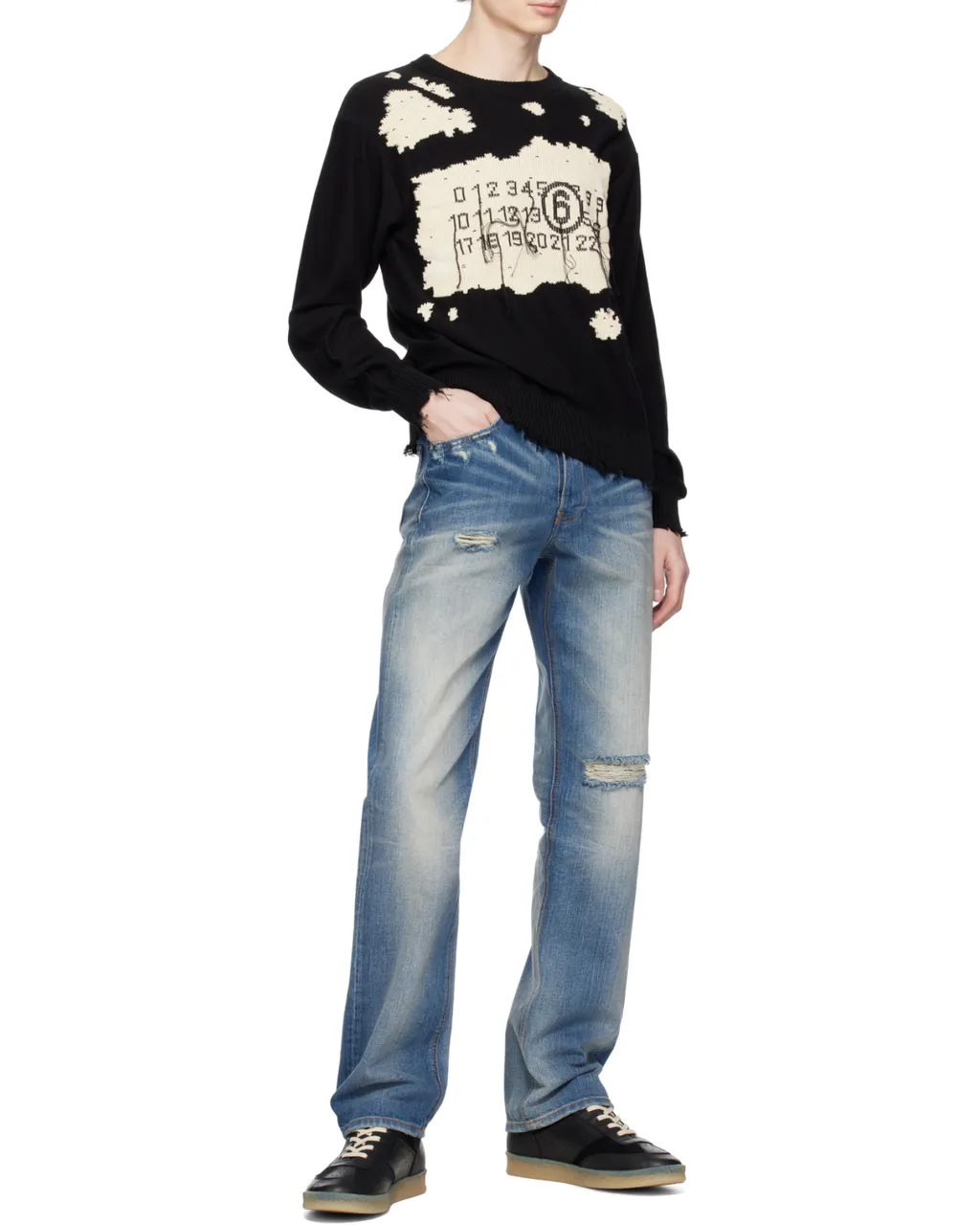 Distressed 5-Pocket Jeans