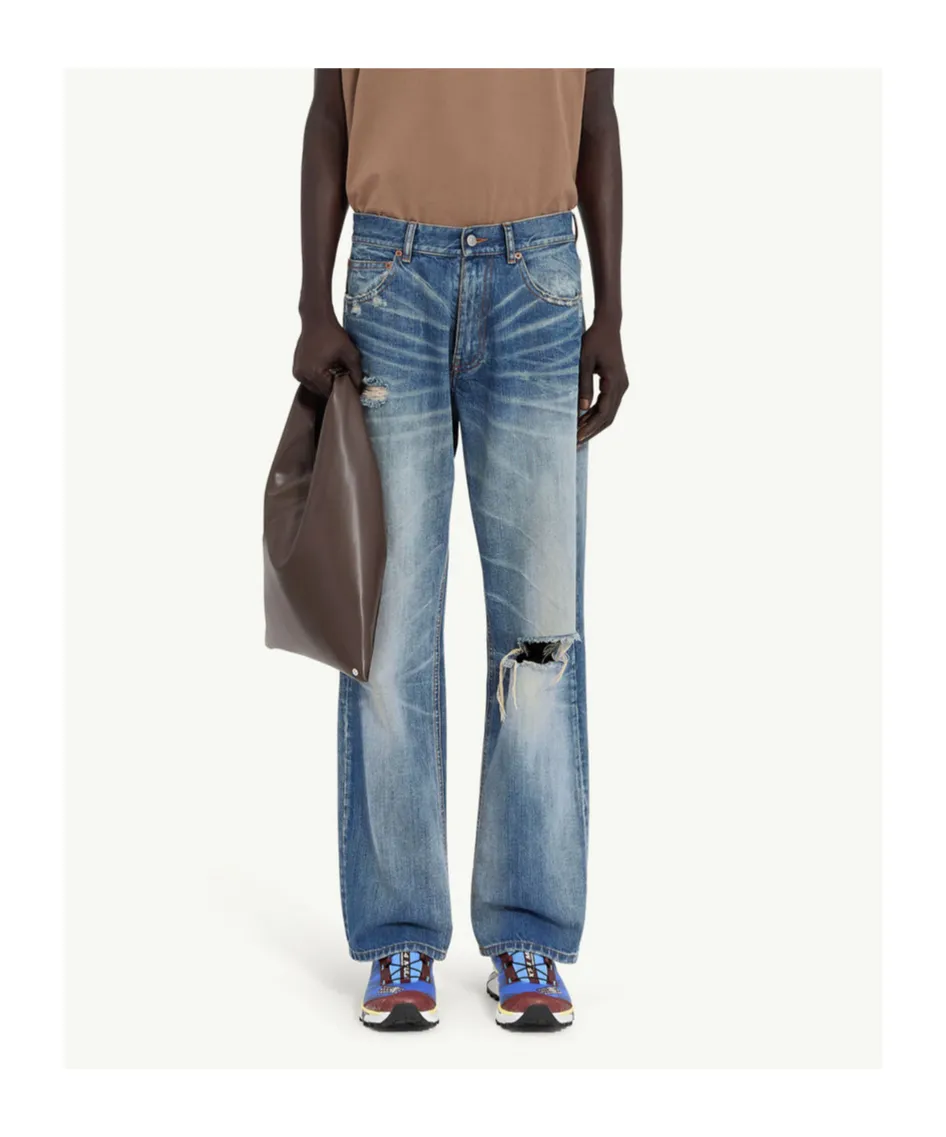 Distressed 5-Pocket Jeans