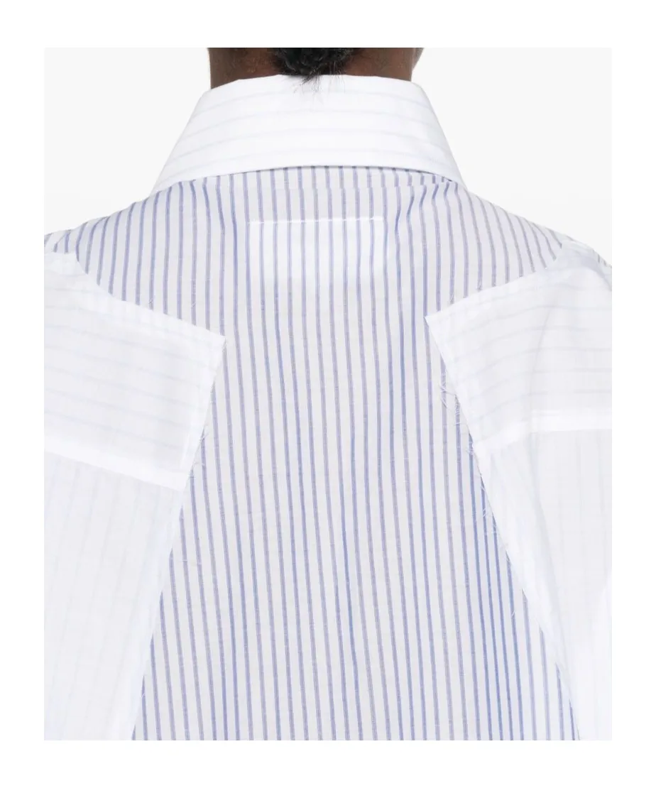 Striped Buttoned Shirt Dress