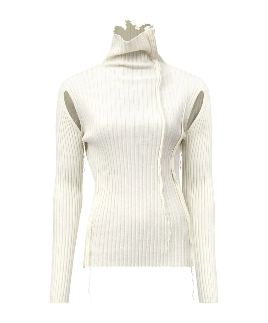 Roll-Neck Cut-Out Jumper